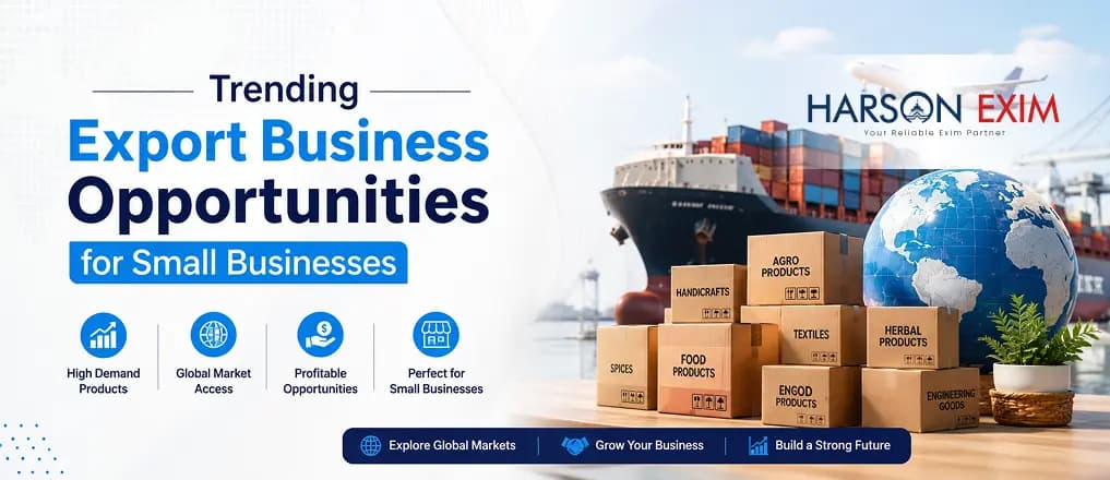 Trending export business opportunities for small businesses in 2026